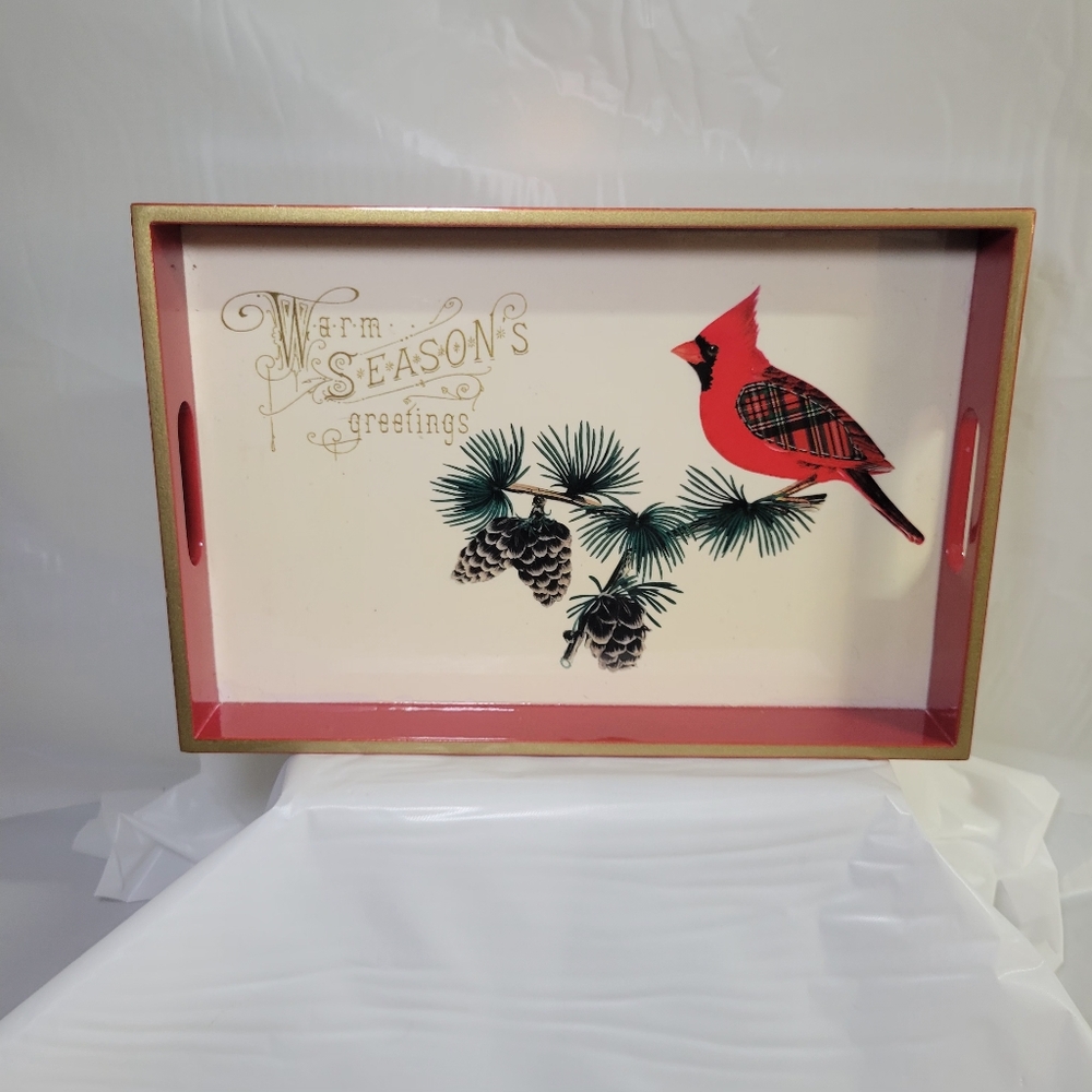 Christmas Robin Tray Decoration